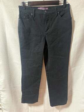 Gloria Vanderbilt Amanda Black Denim Jeans Women's Size 8P